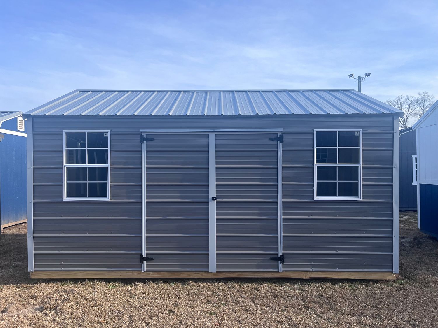 10 x 16 Metal Side Utility Shed