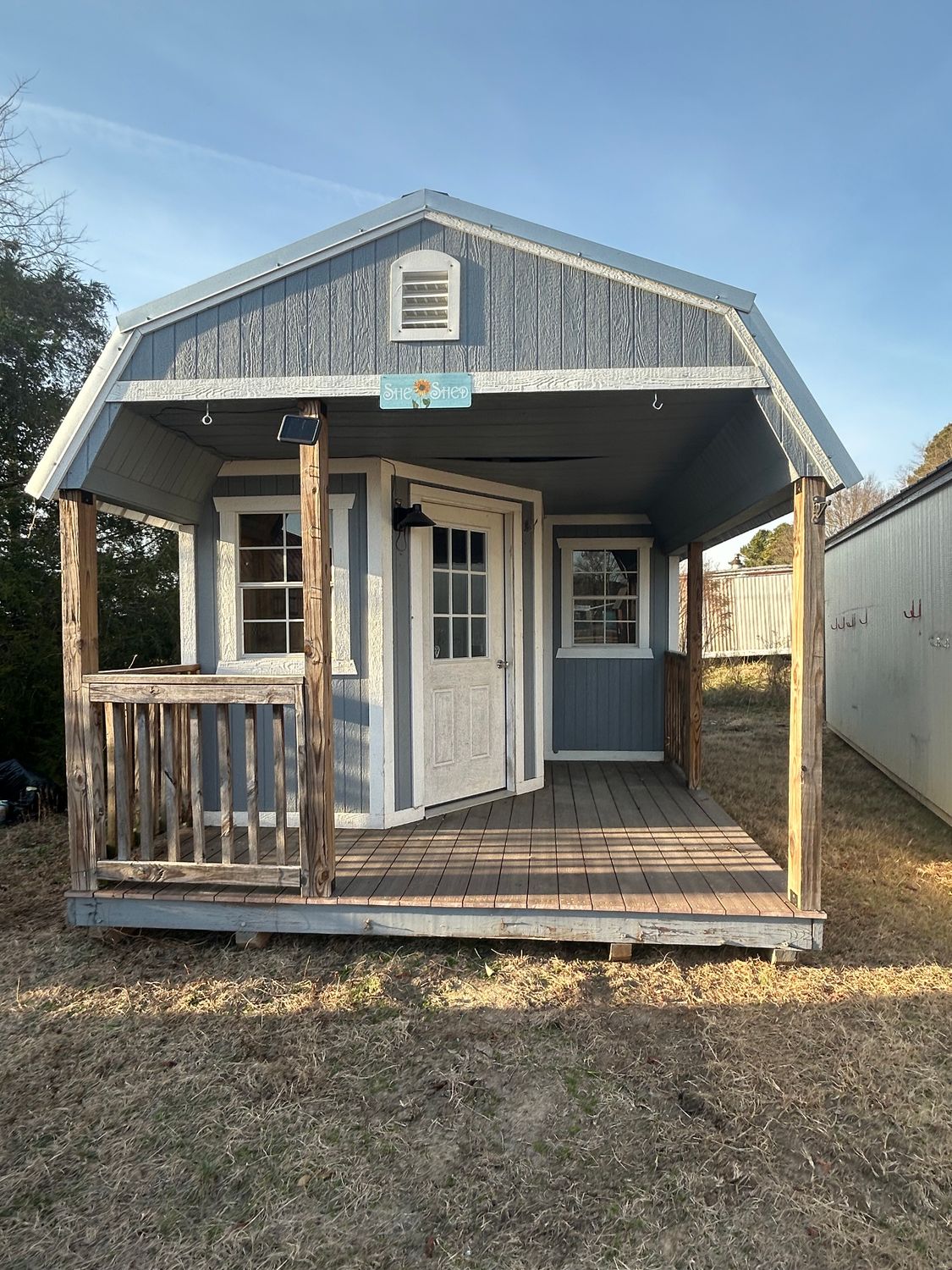 12x28 Lofted Barn Cabin With Deluxe Porch