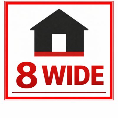 8' WIDE