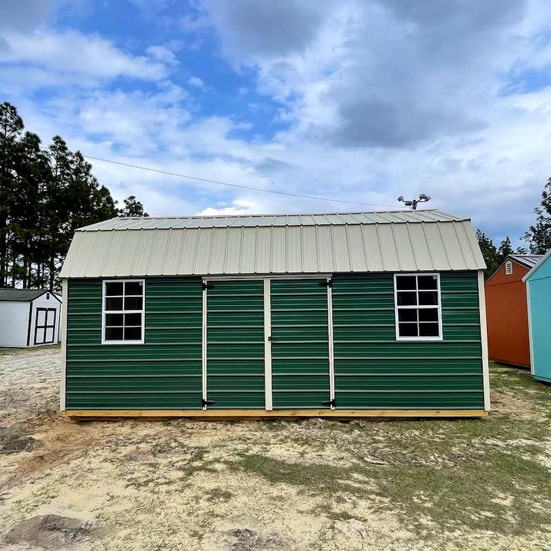 12x20 METAL SIDE LOFTED BARN