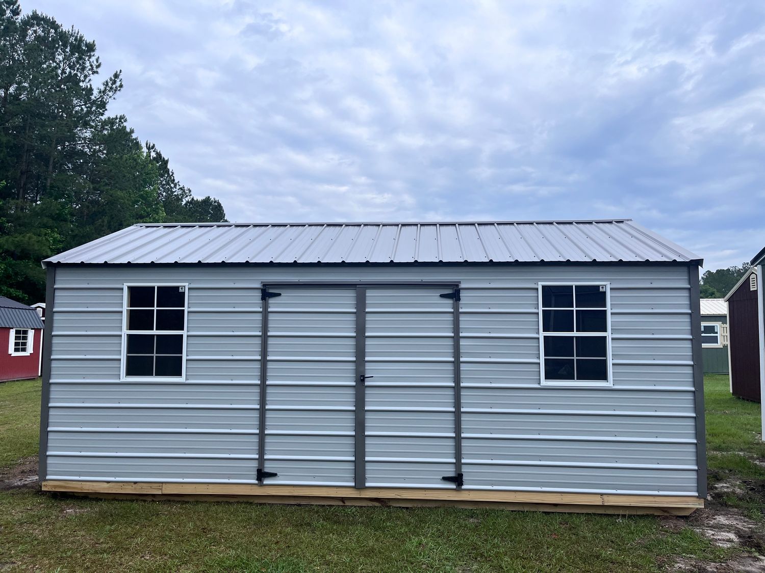 12 X 20 Metal Side Utility Shed *