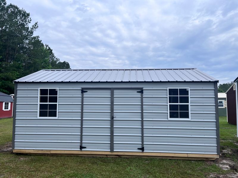 12 X 20 Metal Side Utility Shed *