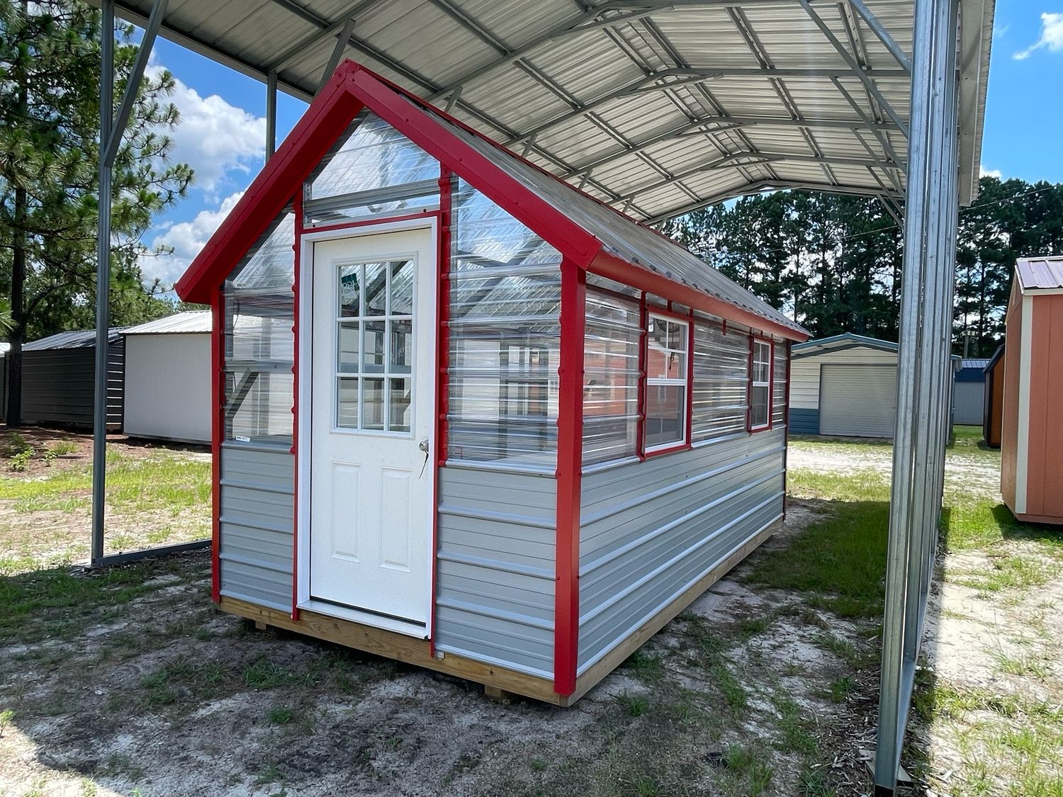 8X16 A Frame High Peak Greenhouse