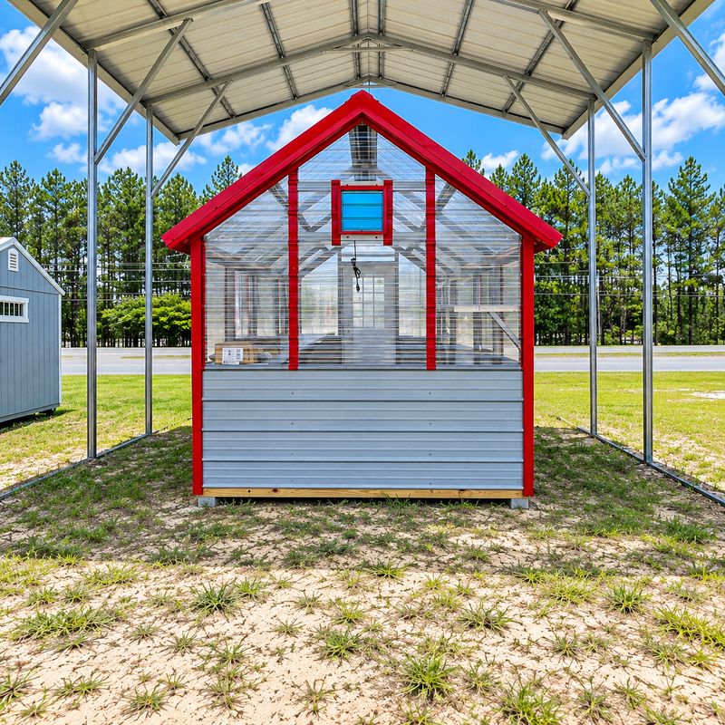 8X16 A Frame High Peak Greenhouse
