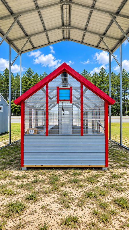 8X16 A Frame High Peak Greenhouse