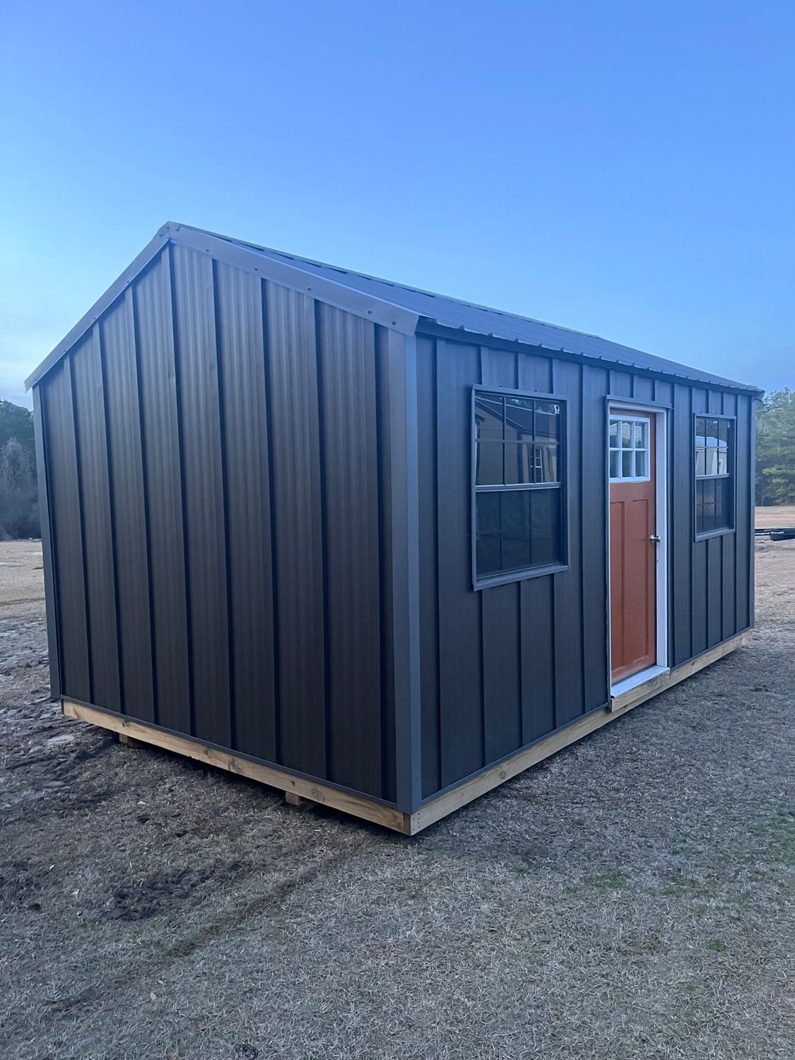 10 x 16 Board and Batten Metal Utility Shed 10 x 16 Board and Batten Metal Utility Shed