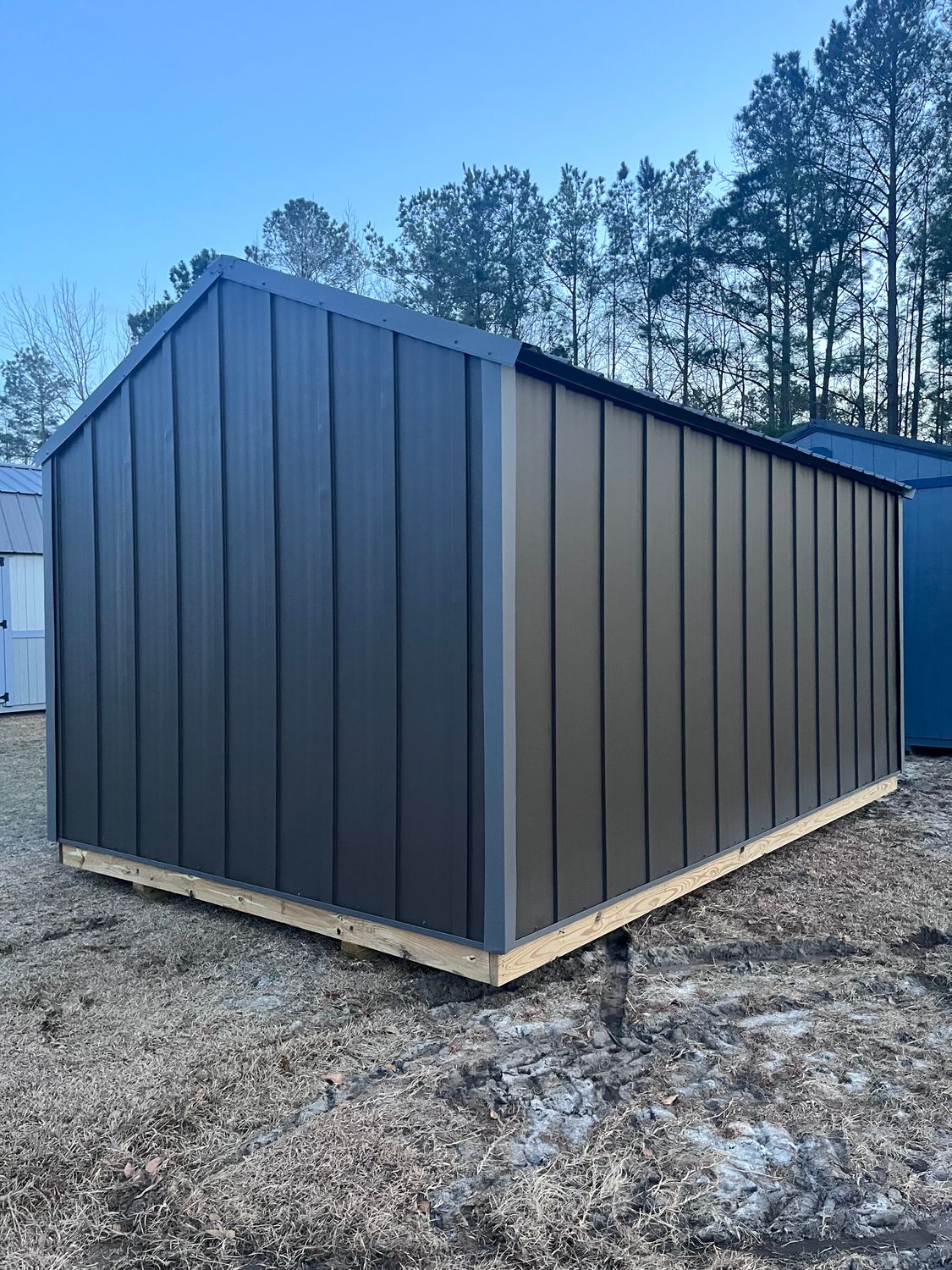 10 x 16 Board and Batten Metal Utility Shed 10 x 16 Board and Batten Metal Utility Shed