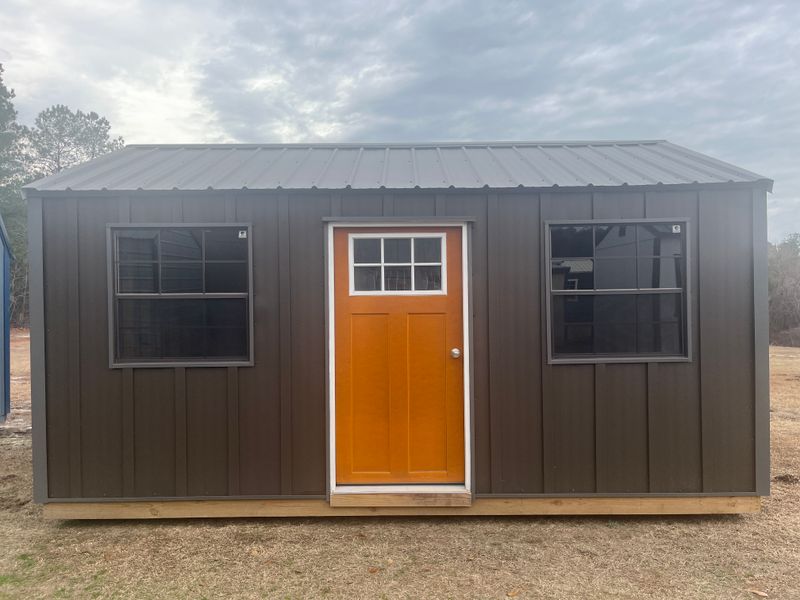 10 x 16 Board and Batten Metal Utility Shed