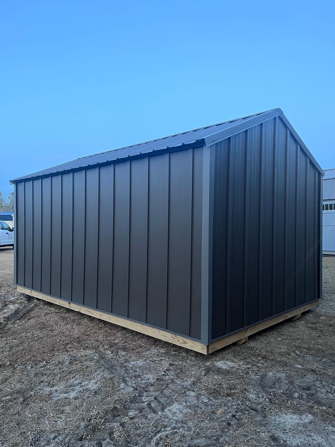 10 x 16 Board and Batten Metal Utility Shed 10 x 16 Board and Batten Metal Utility Shed