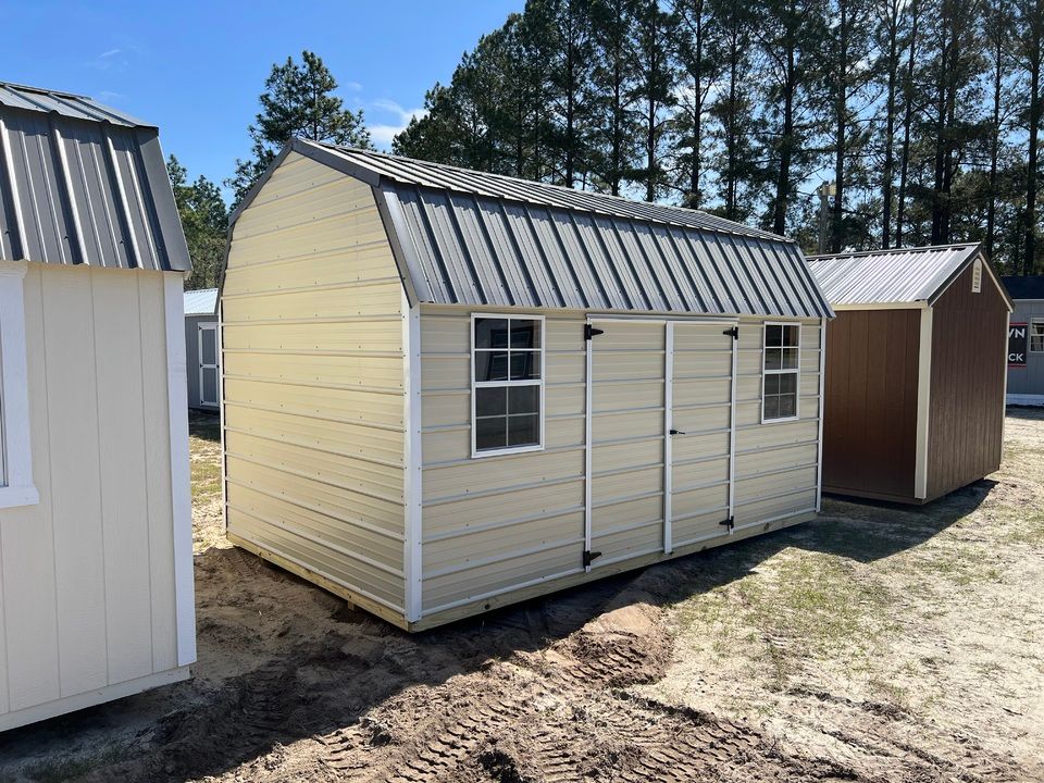 10x16 Metal Side Lofted Barn