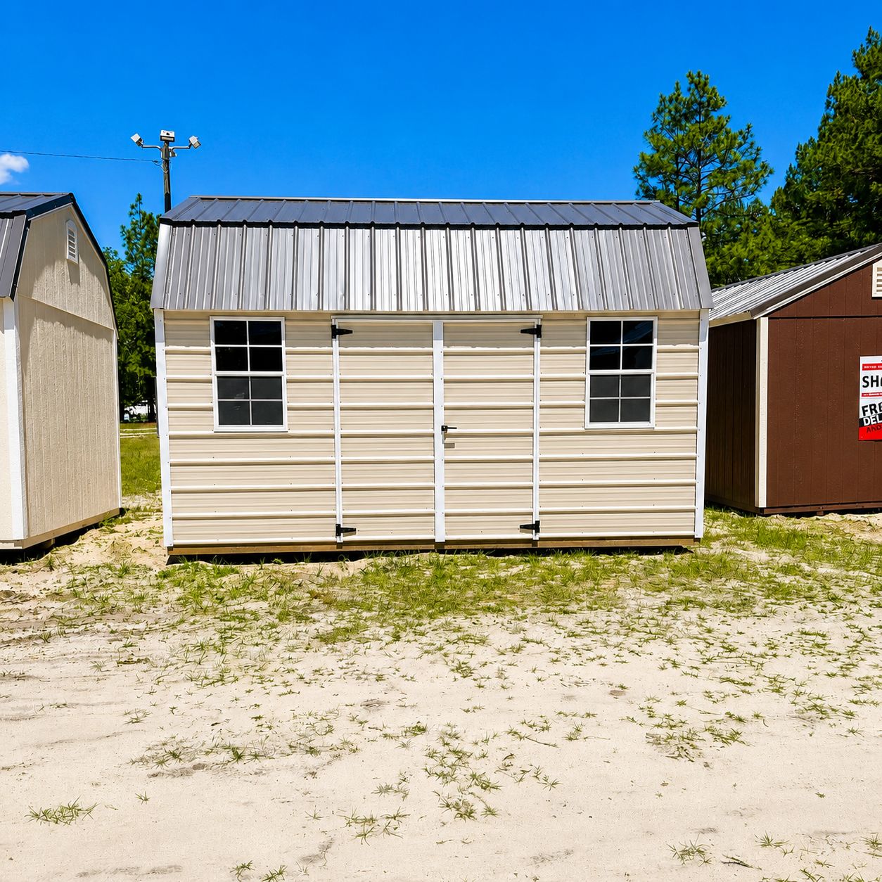 10x16 Metal Side Lofted Barn