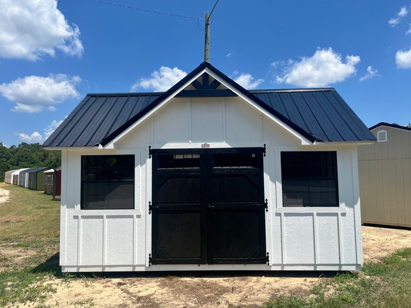 10 x 16 Side Cottage W/Board & Batten Siding 10 x 16 Side Cottage W/Board & Batten Siding