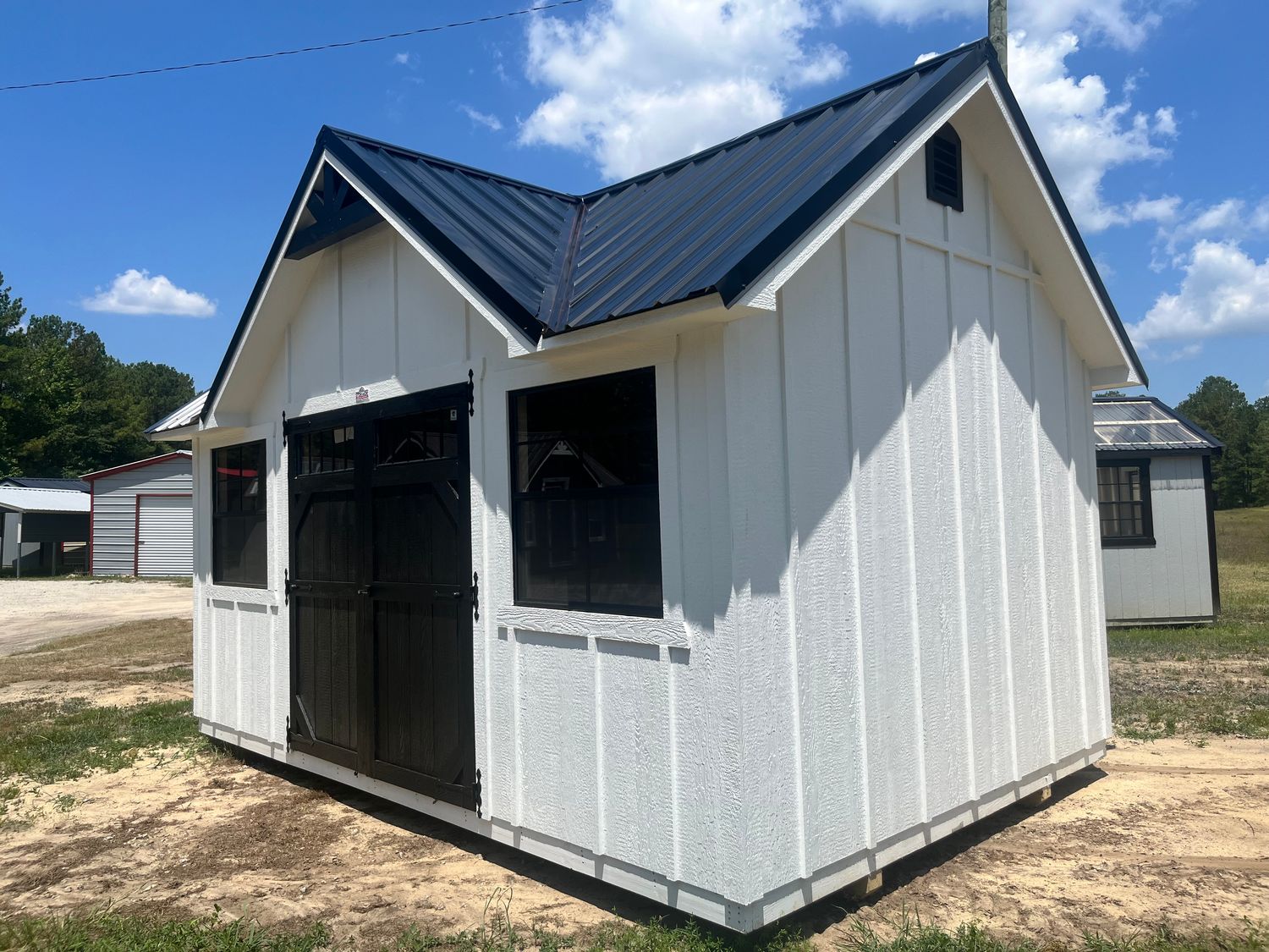 10 x 16 Side Cottage W/Board & Batten Siding 10 x 16 Side Cottage W/Board & Batten Siding