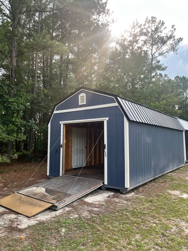 12 x 24 Lofted Barn W/Rampage Door (Repo Special Lbg-Location) 12 x 24 Lofted Barn W/Rampage Door (Repo Special Lbg-Location)