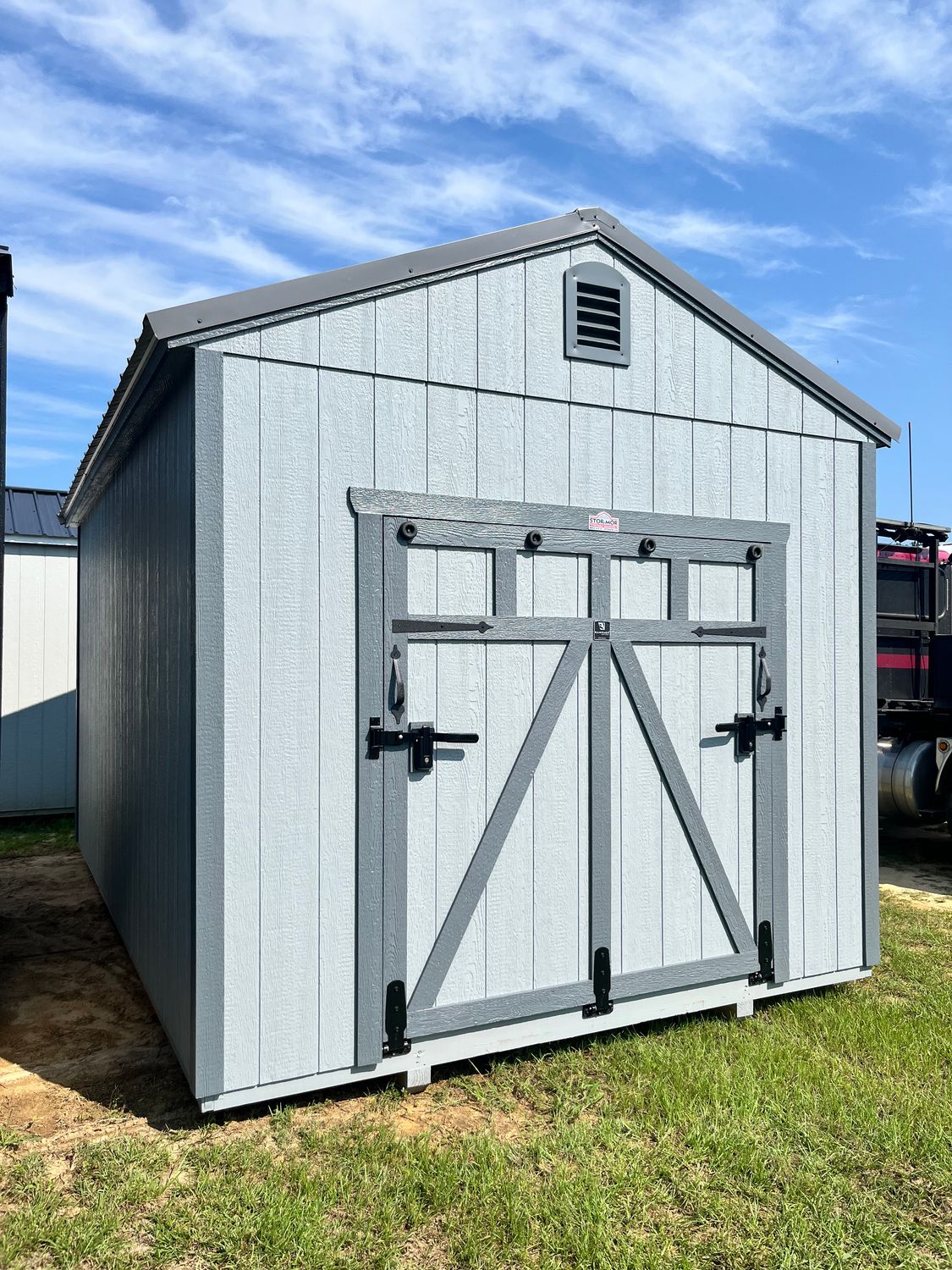 10 x 16 Utility Shed W/Rampage Door