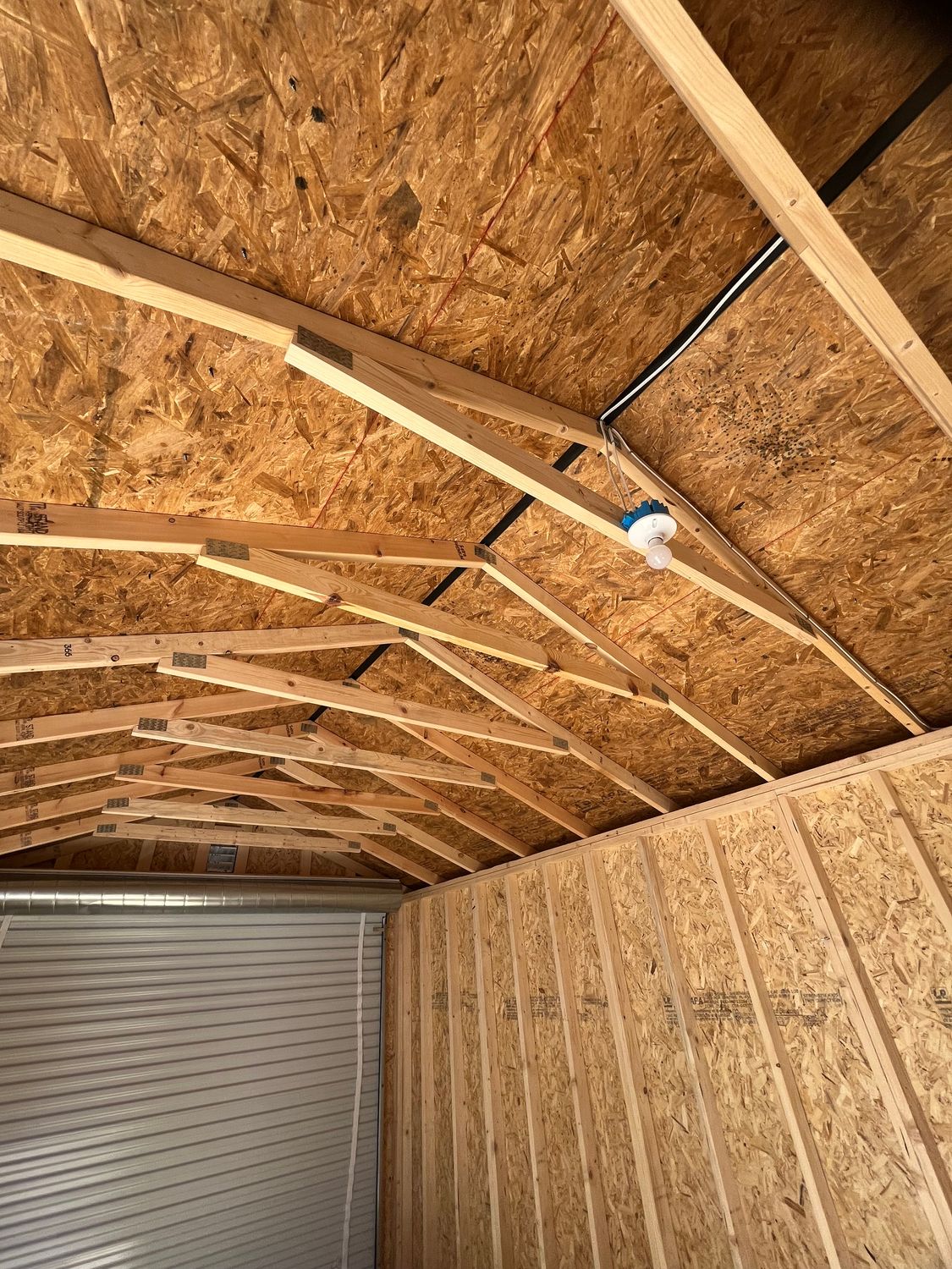 12X28 Utility Shed w/Garage Door