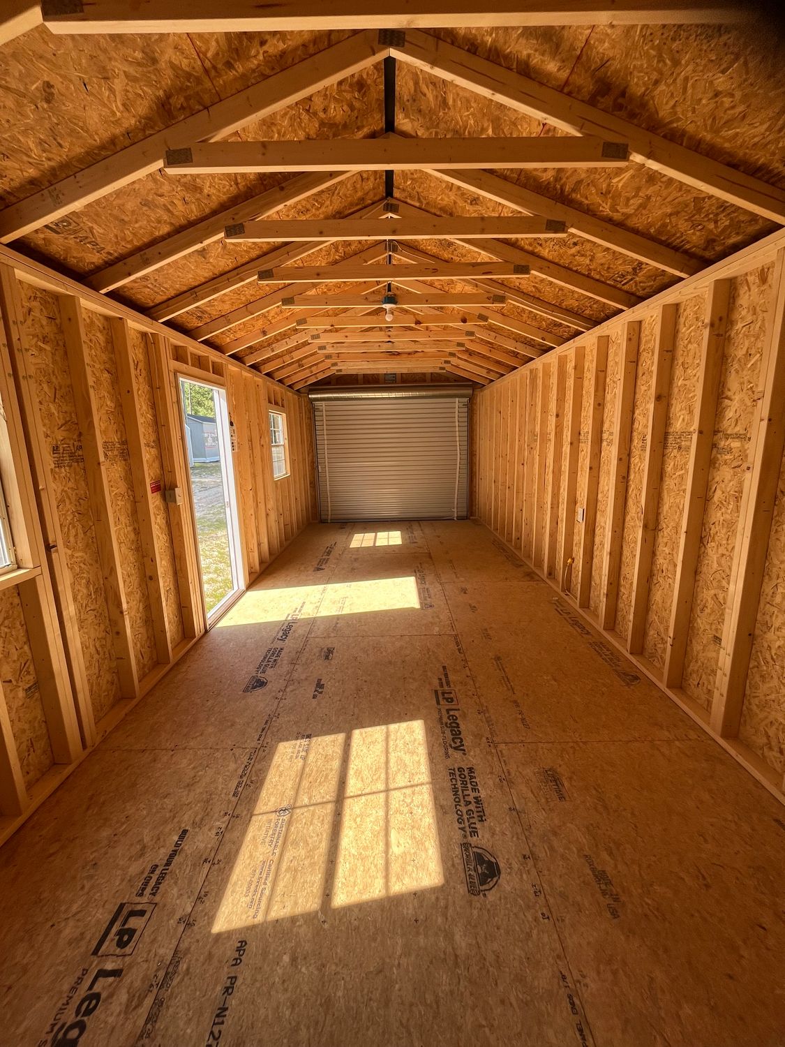 12X28 Utility Shed w/Garage Door