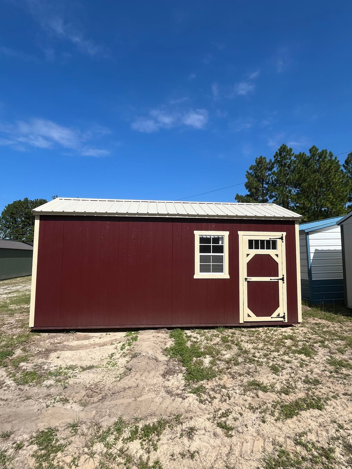 8X20 Utility Shed w/ Oversized End Doors
