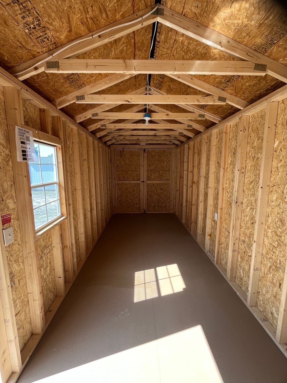 8X20 Utility Shed w/ Oversized End Doors