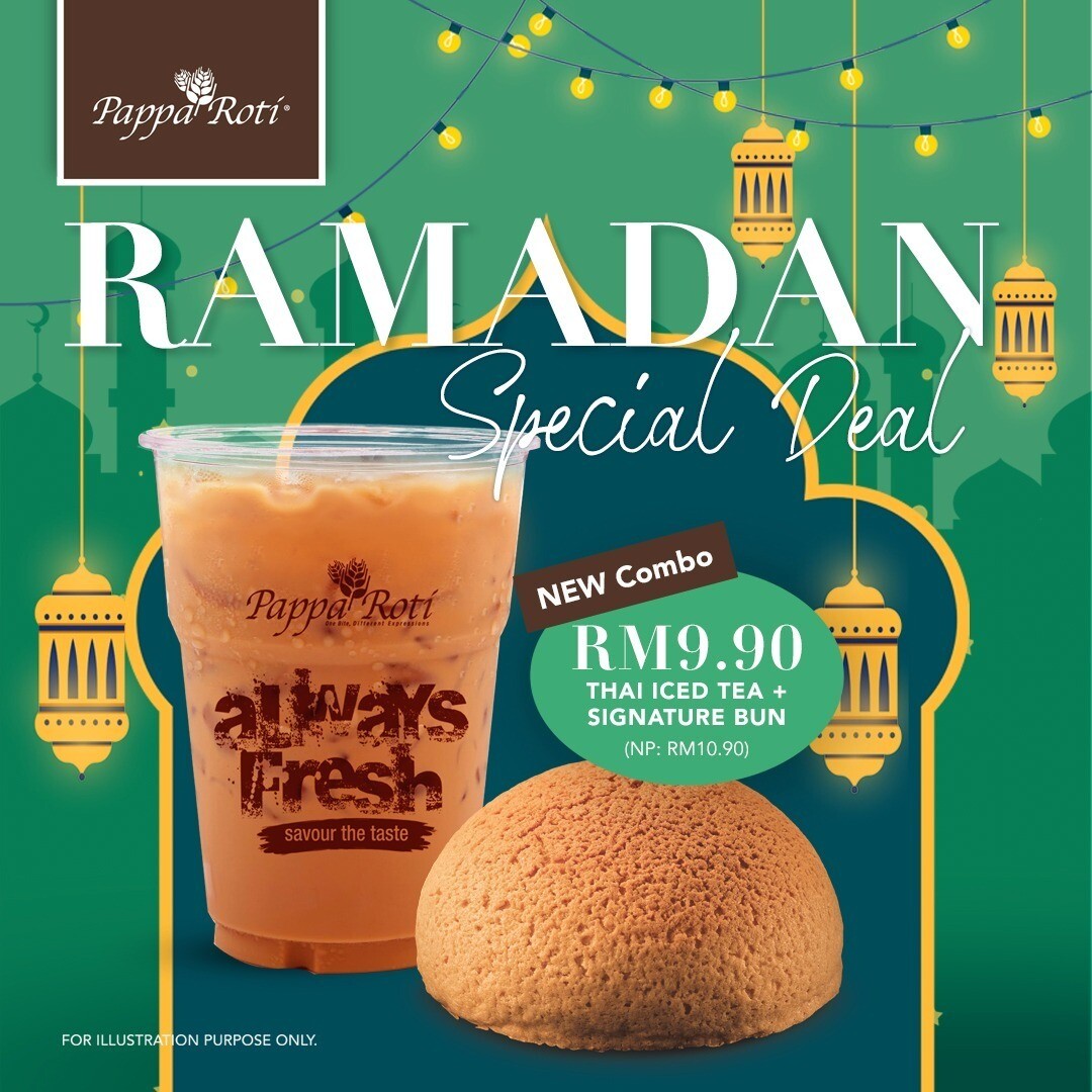 Ramadan Special Deal (Thai Iced Tea + Papparoti Signature Bun) Ramadan Special Deal (Thai Iced Tea + Papparoti Signature Bun)