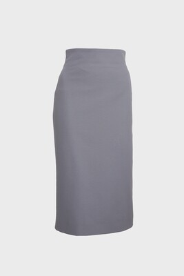 HIGH-WAISTED PENCIL SKIRT MIDI IN GREY HIGH-WAISTED PENCIL SKIRT MIDI IN GREY