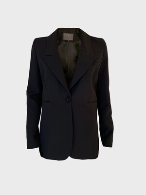 SINGLE-BREASTED MEN'S TAILORED JACKET IN BLACK SINGLE-BREASTED MEN'S TAILORED JACKET IN BLACK