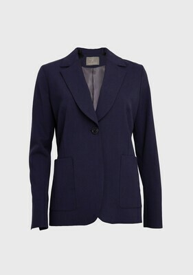 PATCH POCKET SOFT TAILORED JACKET IN NAVY PATCH POCKET SOFT TAILORED JACKET IN NAVY