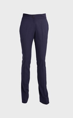 HIGH-WAISTED CIGARETTE TROUSERS IN NAVY HIGH-WAISTED CIGARETTE TROUSERS IN NAVY