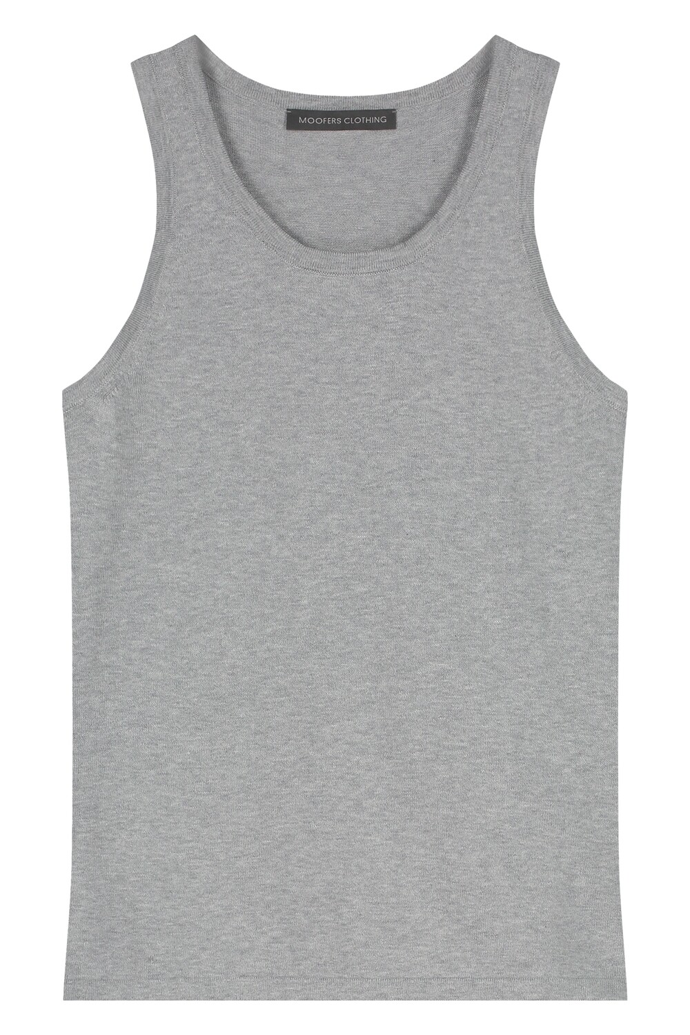 KNITTED TANK TOP ORGANIC COTTON IN GREY