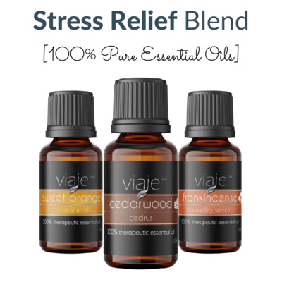VIAJE™ Essential Oil 15 ml STRESS RELIEF BLEND Three Pack