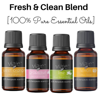 VIAJE™ Essential Oil 15 ml FRESH & CLEAN BLEND Four Pack