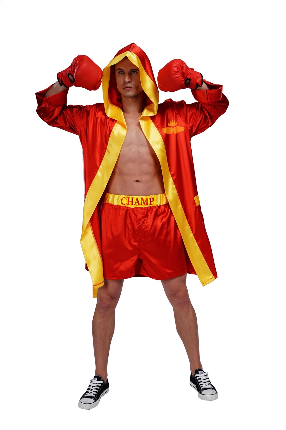 Red Boxing Costume Heavyweight World Champion Boxer