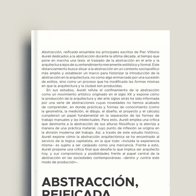 Abstracción, reificada. Notas para una historia de la abstracción en arquitectura
