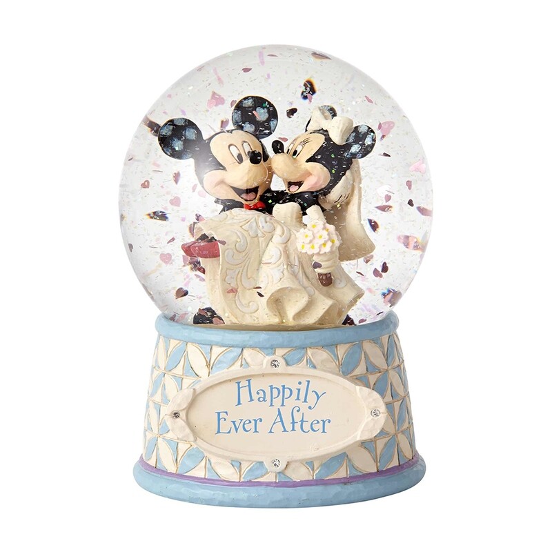Disney Traditions by Jim Shore - Mickey and Minnie Happily Ever After Waterball (120mm)