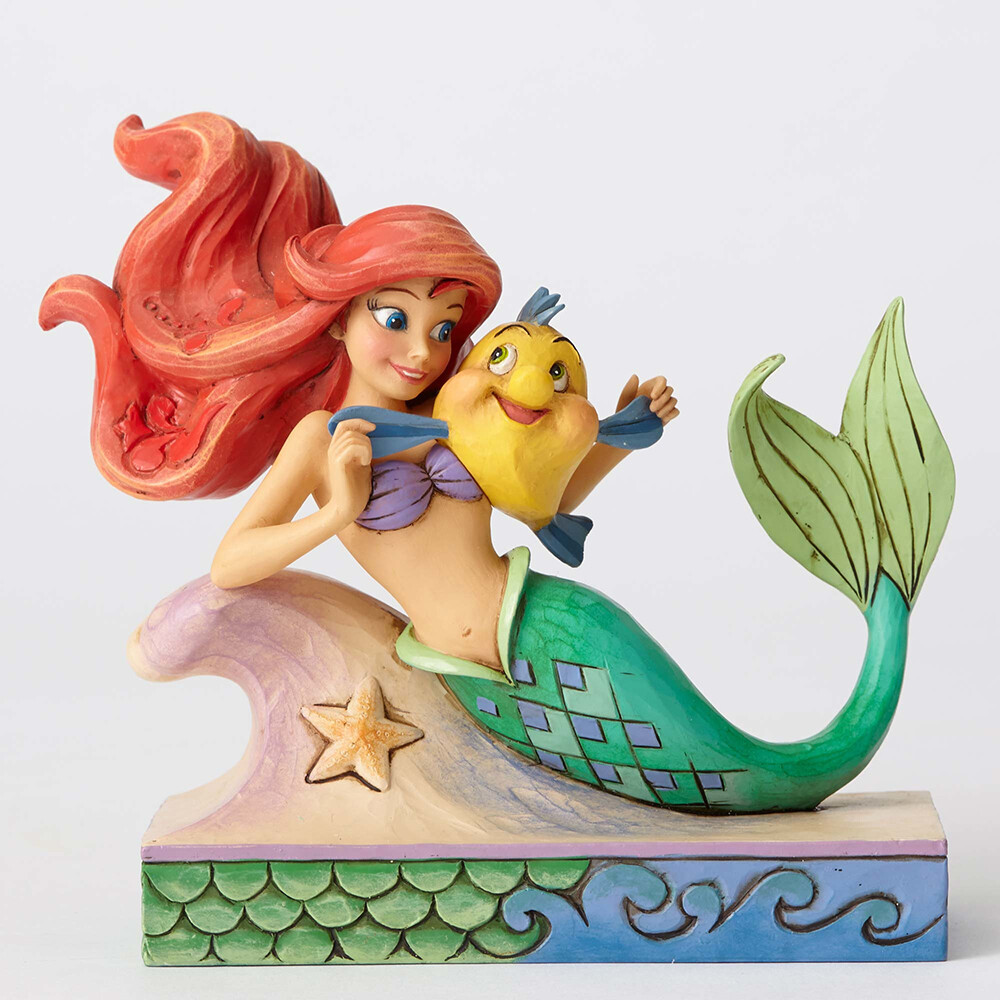 Disney Traditions by Jim Shore - Ariel with Flounder - Fun and Friends