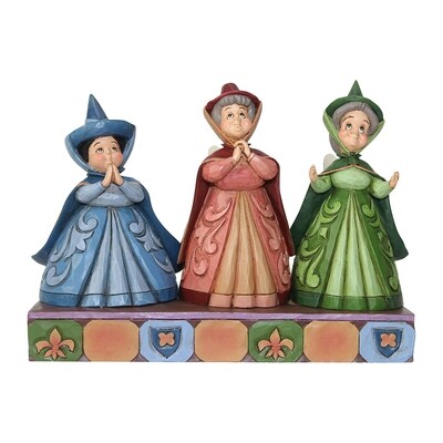 Disney Traditions by Jim Shore -  The 3 Fairy Guardians - Royal Guests