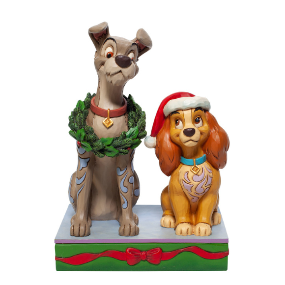 Disney Traditions by Jim Shore - Lady and the Tramp Christmas - Decked Out Dogs