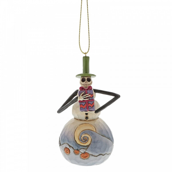 Disney Traditions by Jim Shore - Jack Skellington Snowman Hanging Ornament