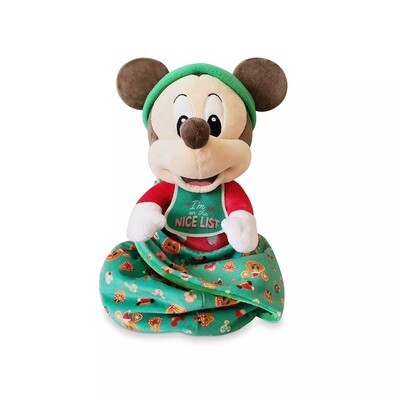 Mickey Mouse Disney Babies Christmas Plush in Pouch