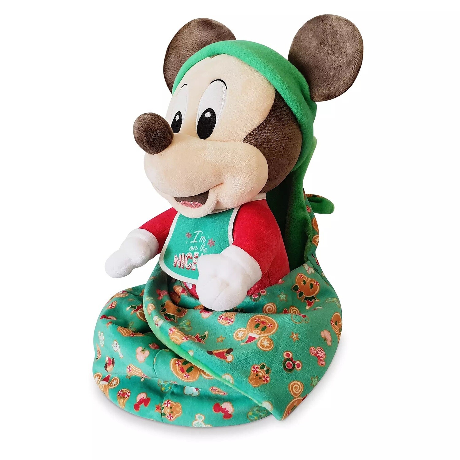 Mickey Mouse Disney Babies Christmas Plush in Pouch