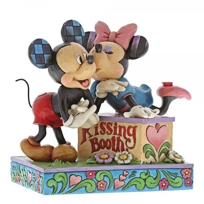 Disney Traditions by Jim Shore - Mickey and Minnie Mouse Kissing Booth