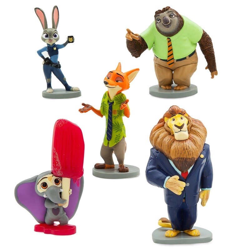 Zootopia Figurine Playset - Cake Toppers