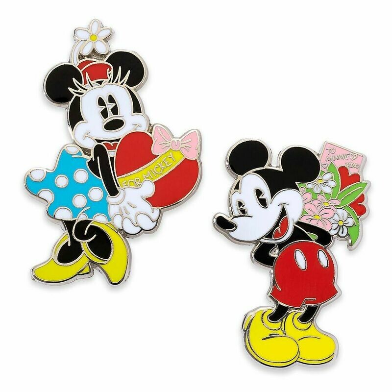 Mickey and Minnie Mouse Couples Pin Set