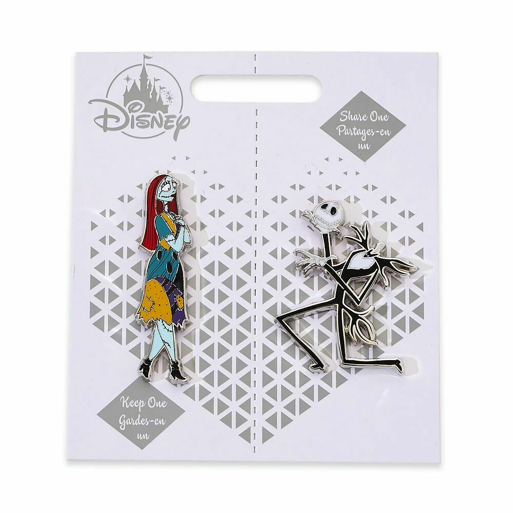 Jack Skellington and Sally Couples Pin Set