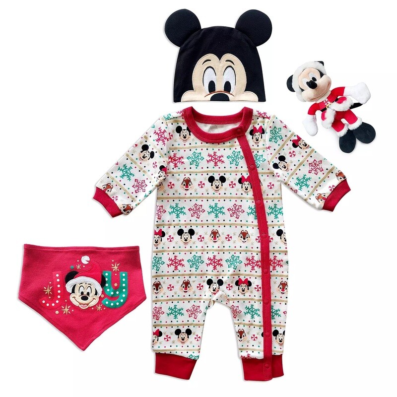 Mickey Mouse Christmas Gift Set for Baby - 0-3 Months