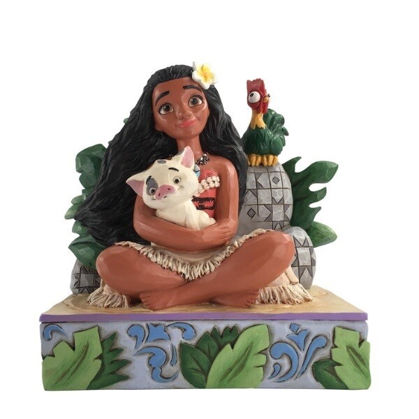 Disney Traditions by Jim Shore - Moana with Pua &amp; Hei Hei - Welcome to Motunui