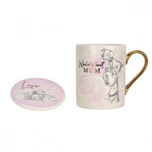 Disney Widdop &amp; Co - 101 Dalmatians Mum Mug and Coaster Set