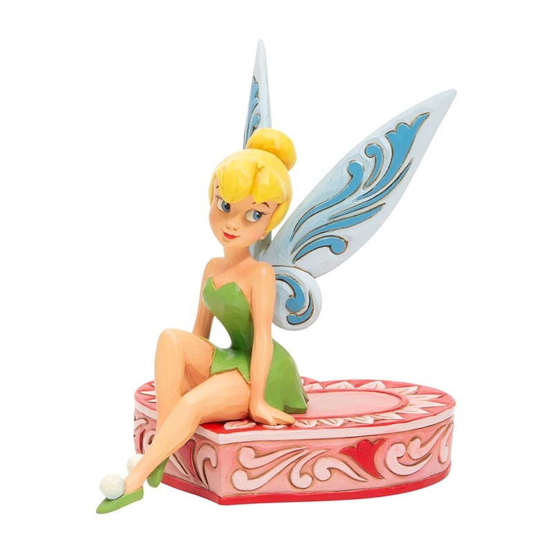 Disney Traditions by Jim Shore - Tinker Bell Sitting on Heart - Love Seat