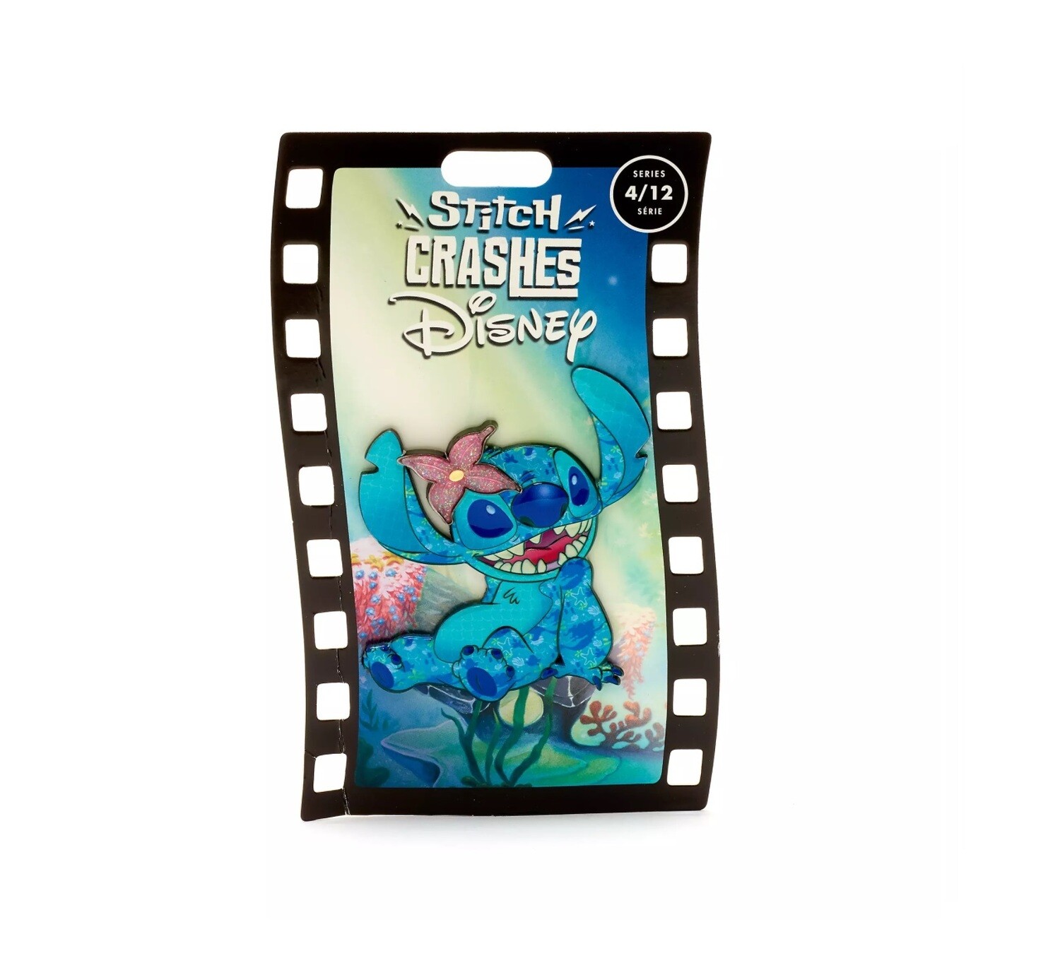 The Little Mermaid Stitch Crashes Disney Jumbo Pin