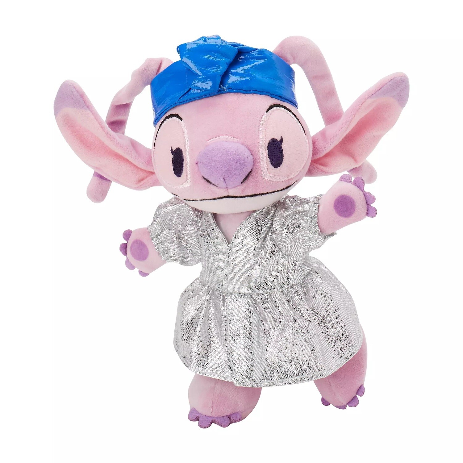 nuiMOs Silver Dress with Blue Headband Outfit Set